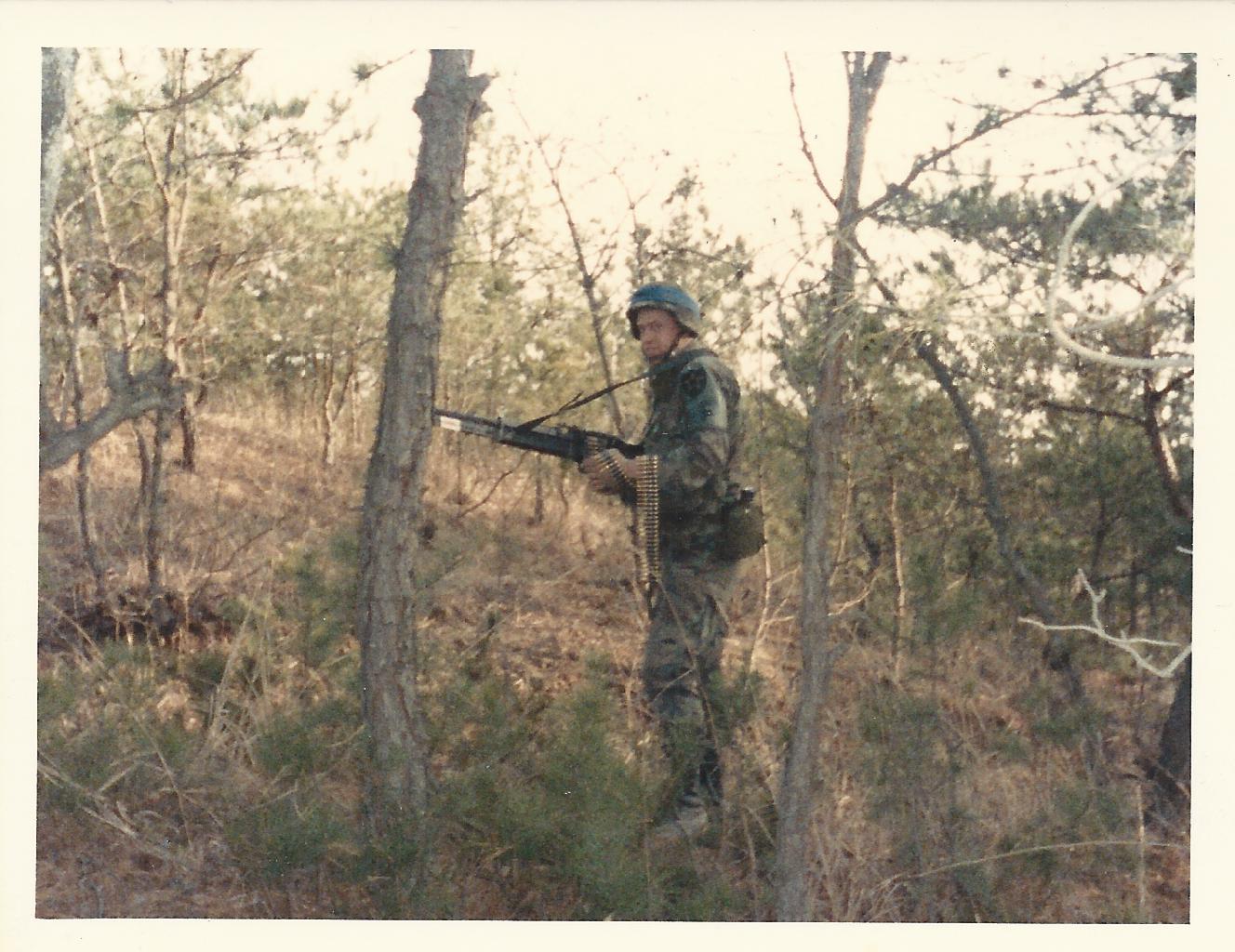 Michael during field training exercise at Fort A.P. Hill.